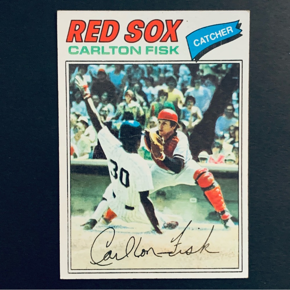Carlton Fisk Topps 1977 Baseball Card